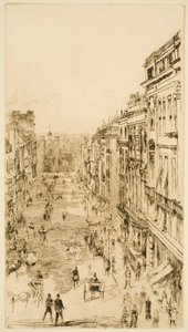 St James’s Street v Londýně od James Abbott McNeill Whistler