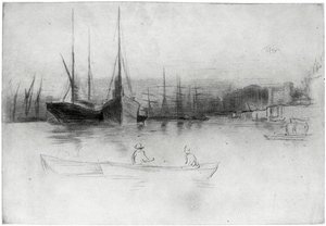 Parníky z věže, 1875 1904. od James Abbott McNeill Whistler