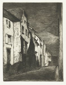 Straat v Saverne Ulice v Saverne Dvanáct leptů z přírody (název série) od James Abbott McNeill Whistler