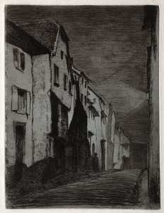 Ulice v Saverne. od James Abbott McNeill Whistler