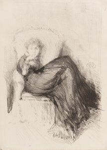 Studie - Maude Seated, 1878. od James Abbott McNeill Whistler