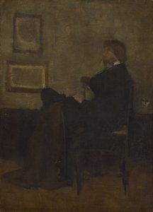 Studie pro aranžmá v šedé a černé, č. 2: Thomas Carlyle, 1872-73 od James Abbott McNeill Whistler