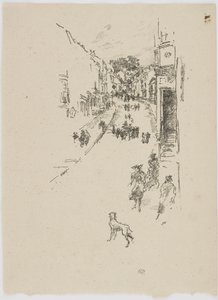 Neděle, Lyme Regis, 1895 (litografie na papíře) od James Abbott McNeill Whistler