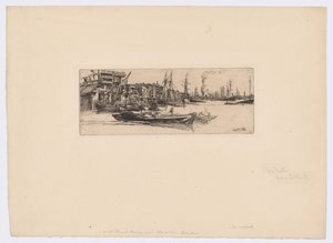 Sklady na Temži od James Abbott McNeill Whistler