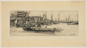 Sklady na Temži od James Abbott McNeill Whistler