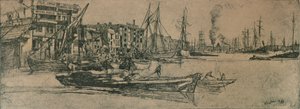 Thames Warehouses, 1859, 1904 od James Abbott McNeill Whistler