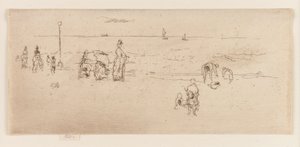 Pláž, Ostende, 1887. od James Abbott McNeill Whistler