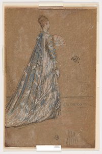 Modré šaty od James Abbott McNeill Whistler