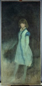 Modrá dívka: Portrét Connie Gilchrist (1865-1946), kolem roku 1879 od James Abbott McNeill Whistler