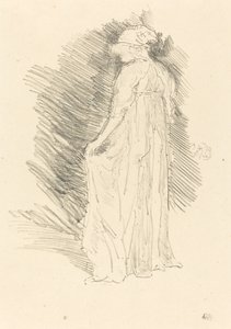 Zahalená postava, Pohled zezadu, 1893. od James Abbott McNeill Whistler