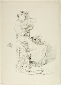 Vějíř, 1879 od James Abbott McNeill Whistler