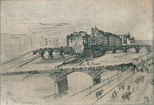 Isle De La Cite, Paříž, 1859, 1904 od James Abbott McNeill Whistler