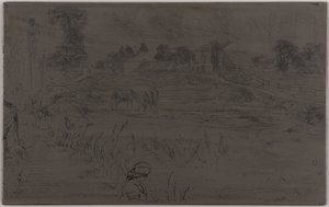Krajina s koněm, 1859. od James Abbott McNeill Whistler