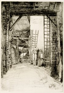 The Lime Burner, 1859 (lept a suchá jehla) od James Abbott McNeill Whistler