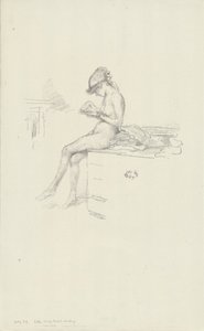 Malý akt model, čtení od James Abbott McNeill Whistler
