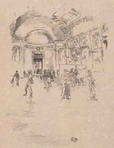 Dlouhá galerie, Louvre, 1894. od James Abbott McNeill Whistler