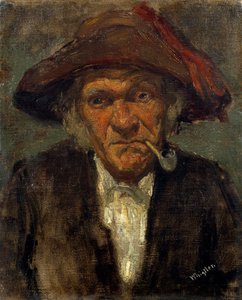 Obraz The Man Has The Pipe od Jamese Mac Neila Whistlera (1834-1903) od James Abbott McNeill Whistler