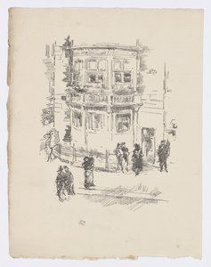 Okno ředitele, divadlo Gaiety Theatre od James Abbott McNeill Whistler