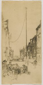 Stožár, 1880 (lept na papíře) od James Abbott McNeill Whistler