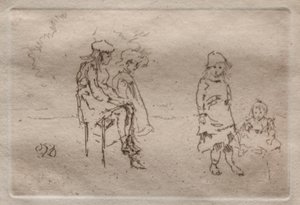 Děti Menpes. od James Abbott McNeill Whistler