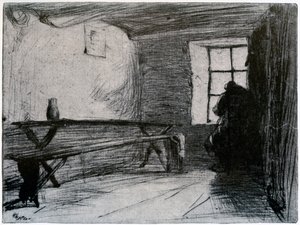 Lakomec, c1851 1904. od James Abbott McNeill Whistler