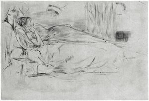 Model, vleže, c1864 1904. od James Abbott McNeill Whistler