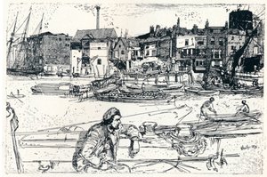 The Pool of London, 1859, 1904 od James Abbott McNeill Whistler