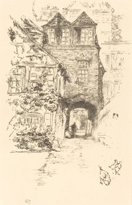 Kněžský dům, Rouen, 18941895. od James Abbott McNeill Whistler