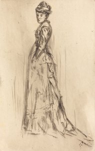 Hedvábné šaty, c. 1873. od James Abbott McNeill Whistler