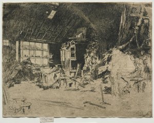 Kovárna. od James Abbott McNeill Whistler