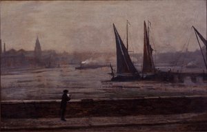 Temže z mostu Battersea Bridge od James Abbott McNeill Whistler