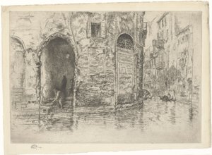 Dvě dveře. První benátská série, deska 2 (z 12) od James Abbott McNeill Whistler