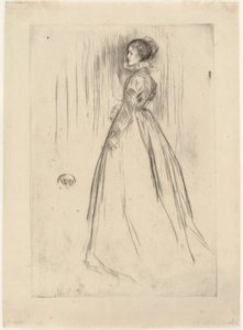 Sametové šaty paní Leyland, 1873. od James Abbott McNeill Whistler