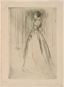 Sametové šaty paní Leyland, 1873. od James Abbott McNeill Whistler