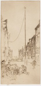 Benátský stožár, 1879-1880. od James Abbott McNeill Whistler