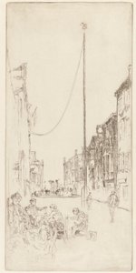 Benátský stožár, 1879-1880. od James Abbott McNeill Whistler