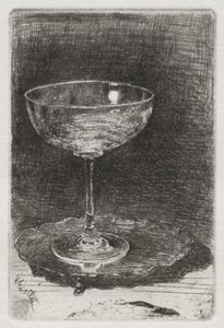 Sklenice na víno, 1858. od James Abbott McNeill Whistler