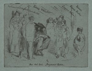 Titulní strana pro dvanáct silných vod z přírody, 1858. od James Abbott McNeill Whistler