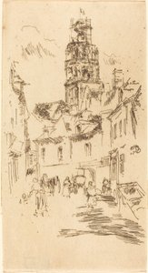 Prohlídka St. Antoine, Loches, 1888. od James Abbott McNeill Whistler