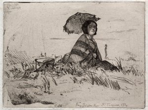 Dvanáct leptů z přírody: En Plein Soleil, 1858. od James Abbott McNeill Whistler