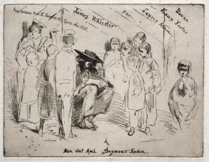 Dvanáct leptů z přírody: Titulní strana - Delauney Sketching, 1858. od James Abbott McNeill Whistler
