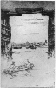 Under Old Battersea Bridge, 1879 1904. od James Abbott McNeill Whistler