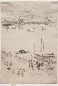 Vzpřímené Benátky. od James Abbott McNeill Whistler