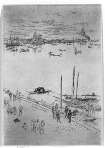 Vzpřímené Benátky, 1879-80 od James Abbott McNeill Whistler