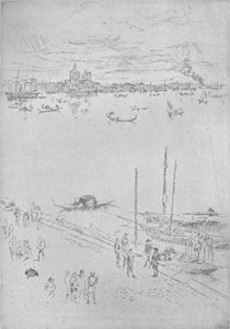 Vzpřímené Benátky, c1880, 1904 od James Abbott McNeill Whistler