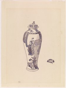 Váza s mírně vybouleným tělem, 1876-1878. od James Abbott McNeill Whistler