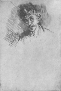 Whistler with the White Lock, 1879, 1904 od James Abbott McNeill Whistler