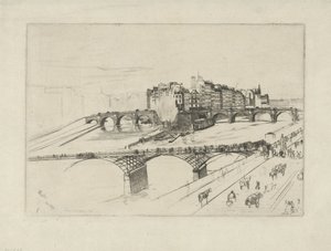 Městský ostrov Isle of the City, Paříž od James Abbott McNeill Whistler