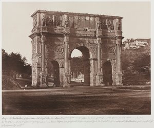 Konstantinův oblouk, Řím, c. 1858.