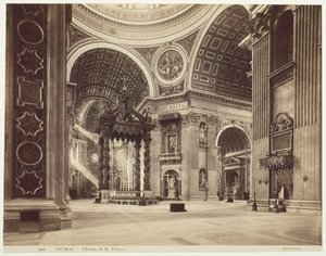 Kostel svatého Petra, Řím, Řím, Kostel San Pietro, c. 1870.